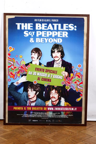 Manifesto del film "The Beatles: Sgt Pepper & beyond", tecnica mista