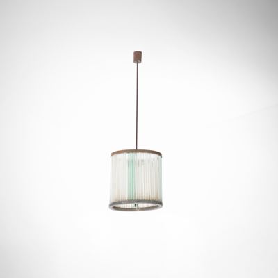 Lampada a sospensione in vetro di Murano