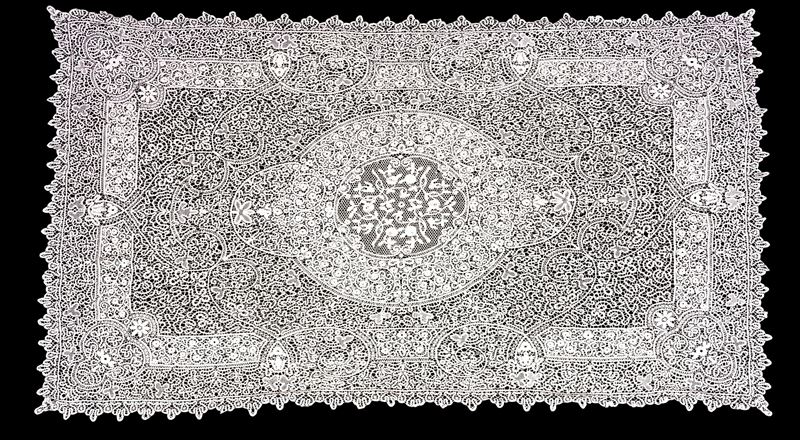 Tovaglia, Burano, XX secolo  - Asta L'Art de la Table - Cambi Casa d'Aste