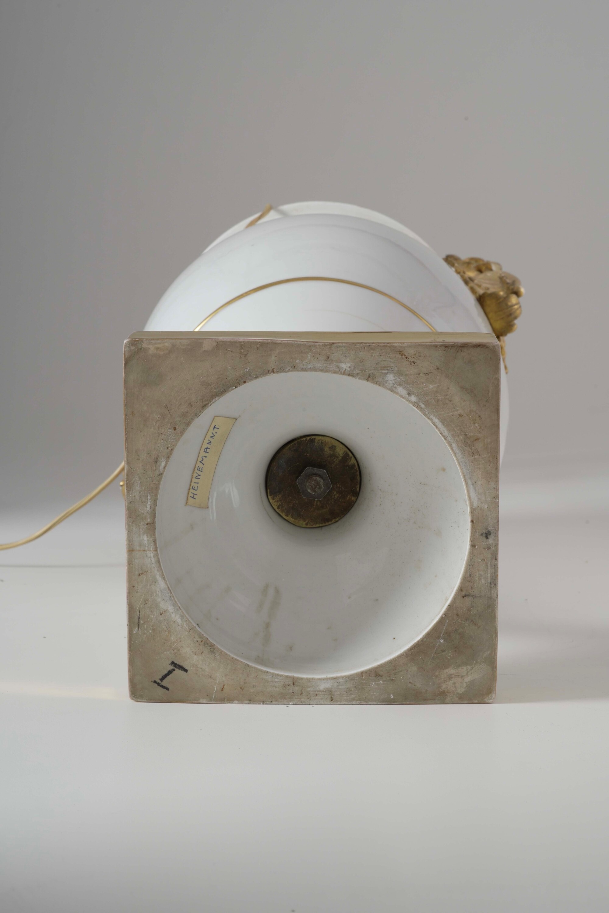 Coppia di Vasi in Ceramica Montati a Lampada