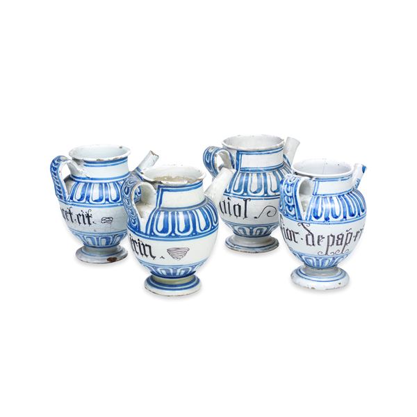 Quattro orcioli. Italia settentrionale, XVIII secolo.