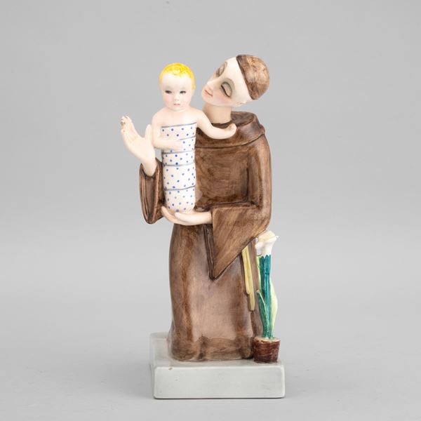 Lenci, Torino 1932 ca Sant'Antonio con Gesù Bambino
