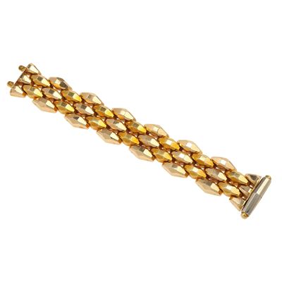 Bracciale tank, montatura in oro a tre colori 750/1000