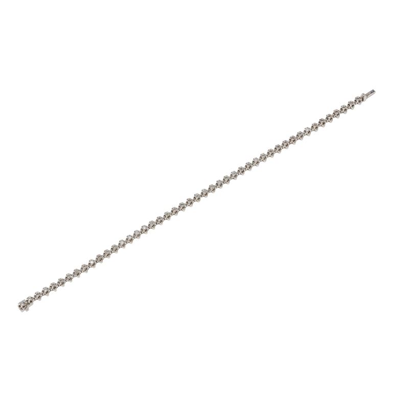 Bracciale con piccoli diamanti  - Asta Gioielli - Cambi Casa d'Aste