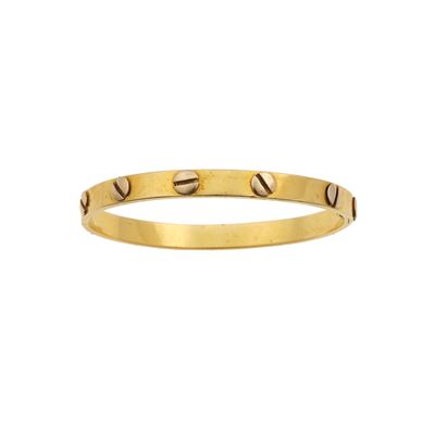 Bracciale tipo Cartier, montatura in oro giallo 750/1000