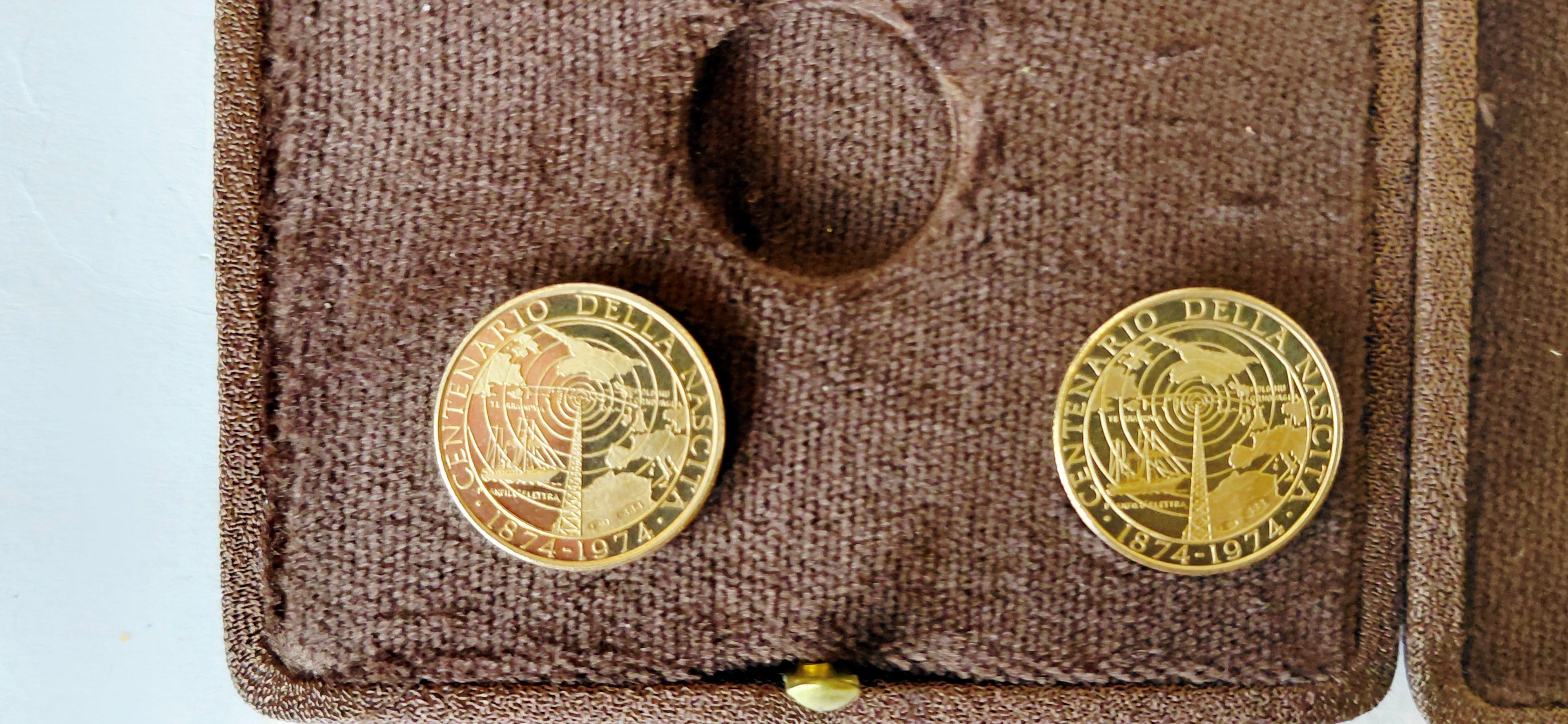 Repubblica Italiana, Lotto di due medaglie commemorative per il centenario della nascita di Gugli...