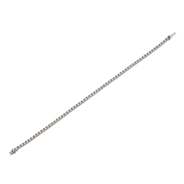 Bracciale con diamanti taglio brillante per ct 4.20 circa