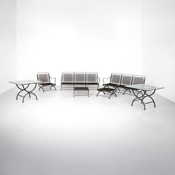 Luigi Caccia Dominioni - Set da giardino della serie Nonaro