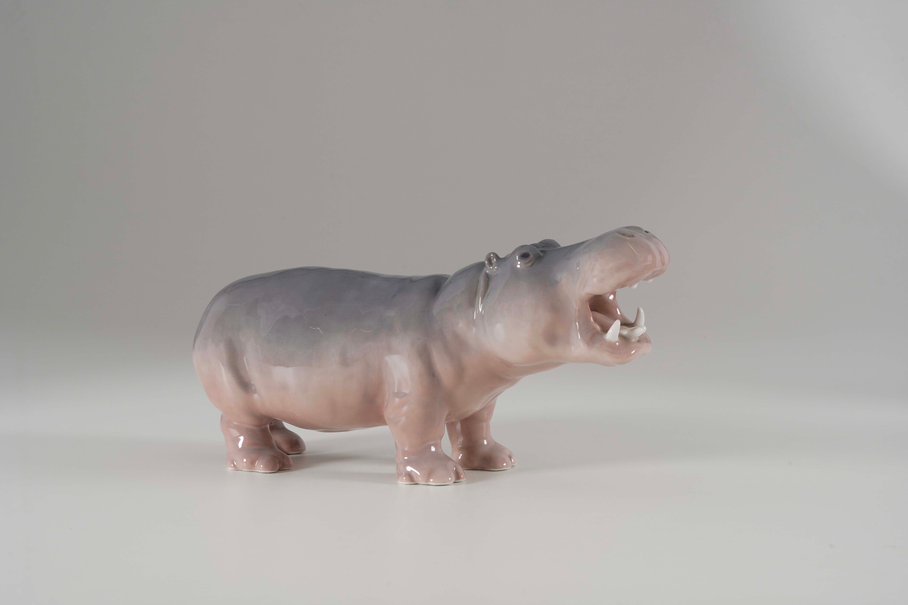 Marie Prinzessin, Figura di ippopotamo in porcellana, Danimarca, Royal Copenhagen (primo quarto X...