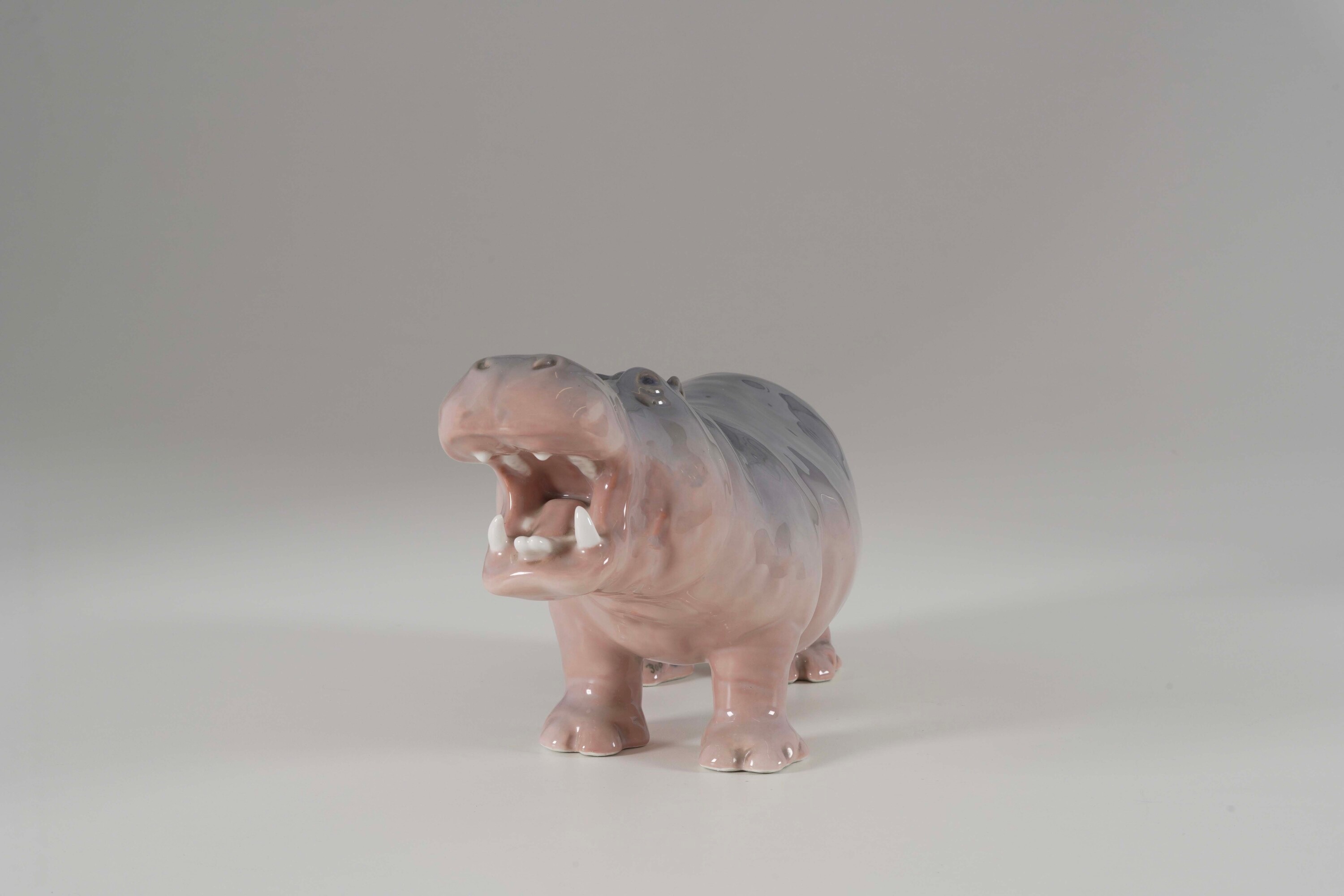 Marie Prinzessin, Figura di ippopotamo in porcellana, Danimarca, Royal Copenhagen (primo quarto X...