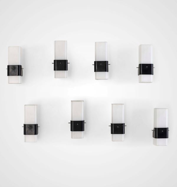 Angelo Lelii - Otto lampade da parete mod. 12670