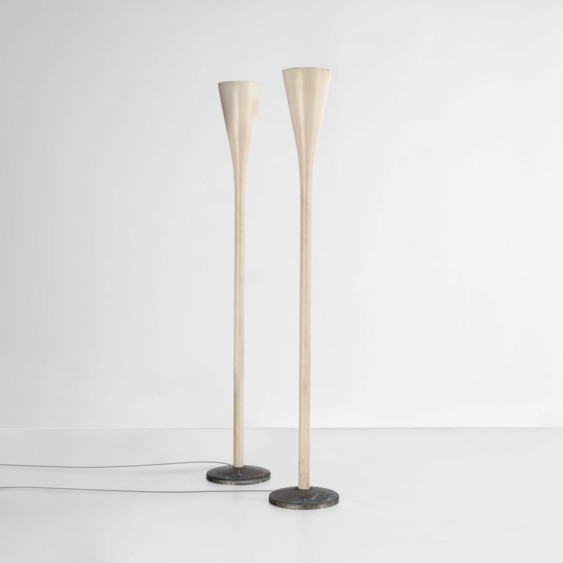 Pietro Chiesa : Due lampade da terra mod. Luminator  - Asta Design 200 - Cambi Casa d'Aste