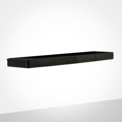 Grande console da parete, legno ebanizzato, Italia, circa 2000
