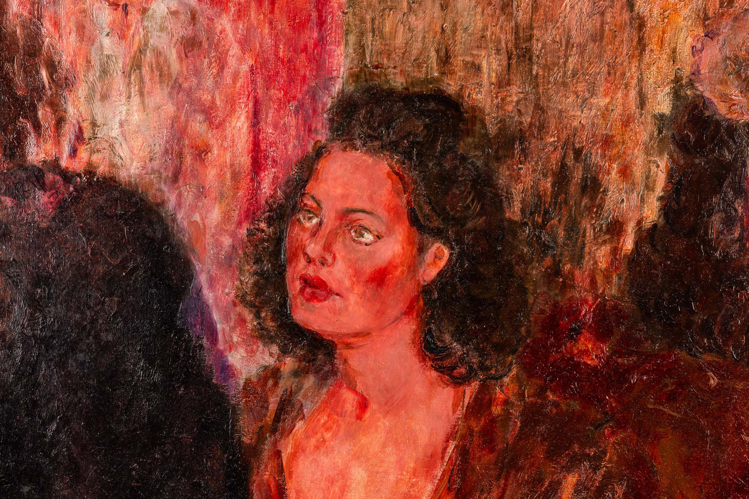 Aligi Sassu - Donne al caffè, olio su tela, 1940