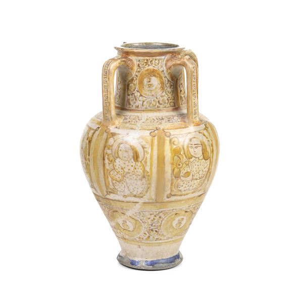 Rara anfora in stile “monumentale" Persia (Iran), Kashan, fine del XII secolo 