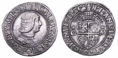 Galeazzo Maria Sforza, Mezzo Testone, 1466-1476