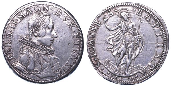 FIRENZE. FERDINANDO II DE' MEDICI, 1621-1670. Piastra 1635.