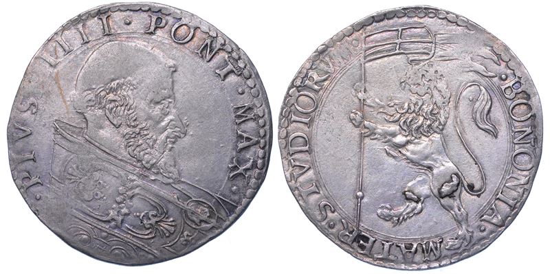 STATO PONTIFICIO. PIO IV, 1559-1565. Bianco. Bologna.  - Auction Light Numismatics - Cambi Casa d'Aste