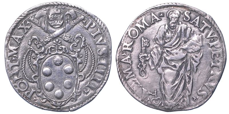 STATO PONTIFICIO. PIO IV, 1559-1565. Giulio. Roma.  - Asta Numismatica Light - Cambi Casa d'Aste