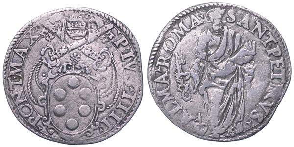 STATO PONTIFICIO. PIO IV, 1559-1565. Giulio. Roma.