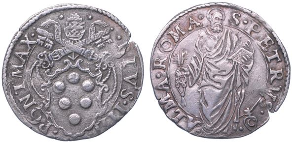 STATO PONTIFICIO. PIO IV, 1559-1565. Giulio. Roma.