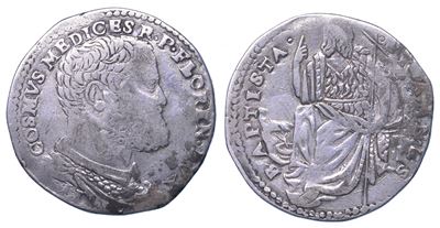 Cosimo I de' Medici, Testone (Firenze, 1537-1574)