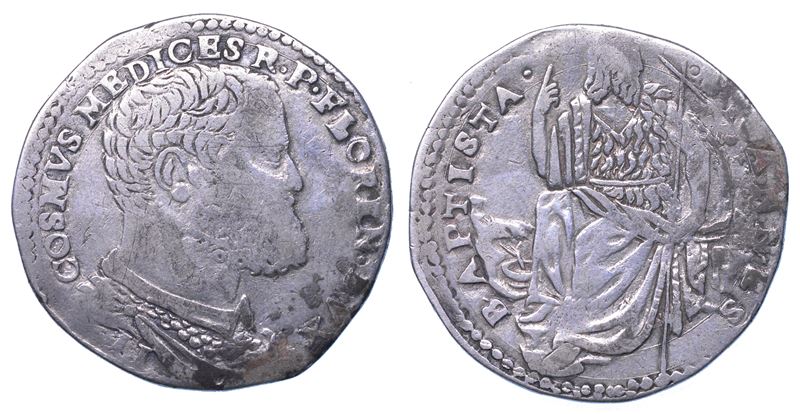 FIRENZE. COSIMO I DE' MEDICI, 1537-1574. Testone.  - Auction Light Numismatics - Cambi Casa d'Aste