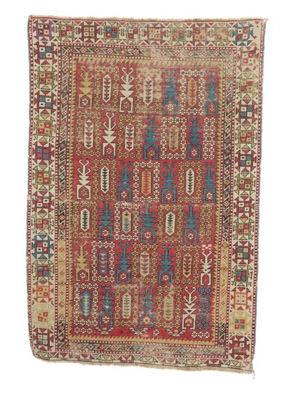 Tappeto anatolico, fine XIX secolo, cm 140 x 96