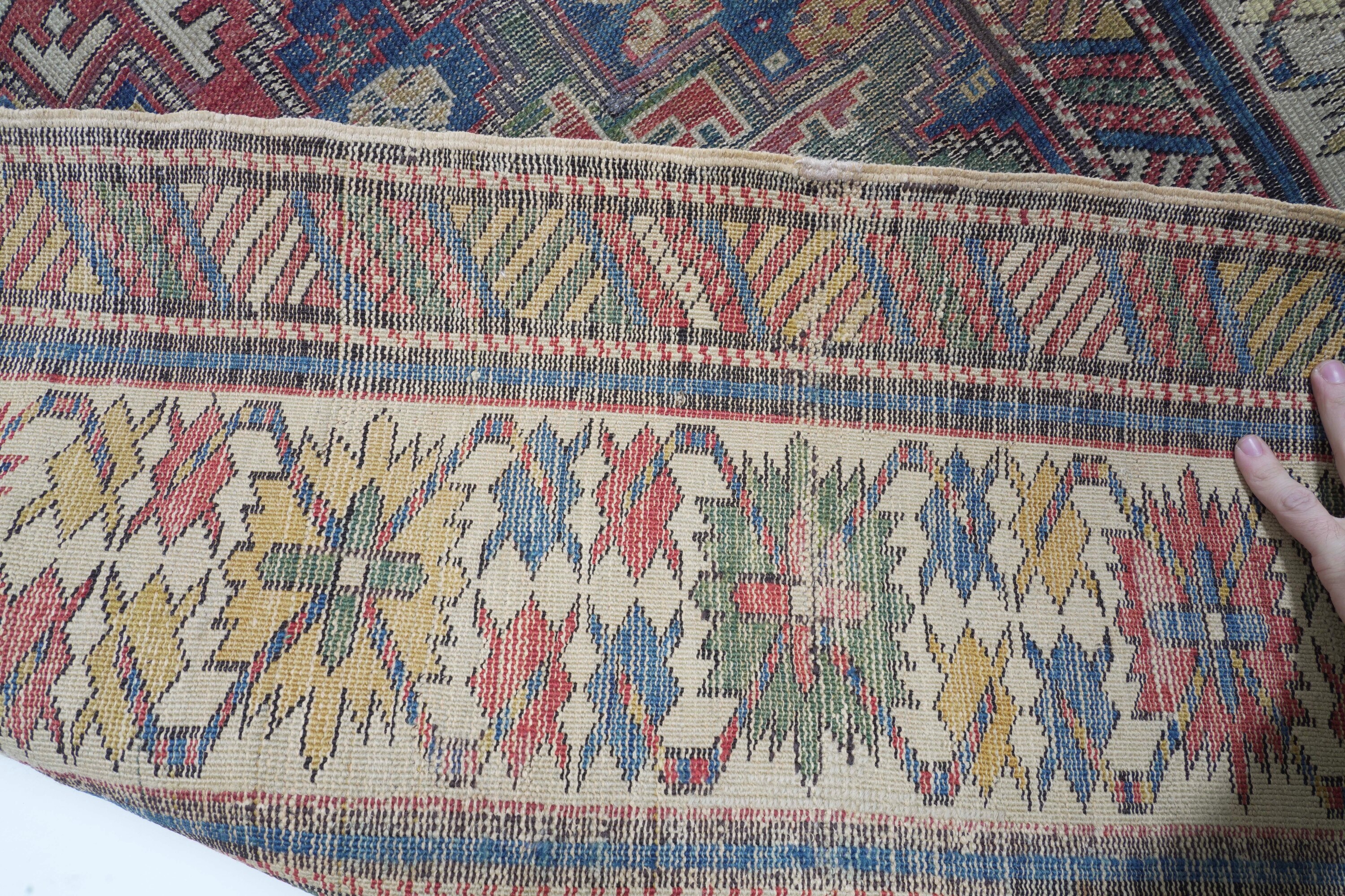 Tappeto Shirvan Lesghi, Caucaso, fine XIX secolo, cm 178 x 121