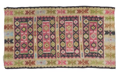Tappeto Kilim, Persia, fine XIX - inizio XX secolo, cm 216 x 130