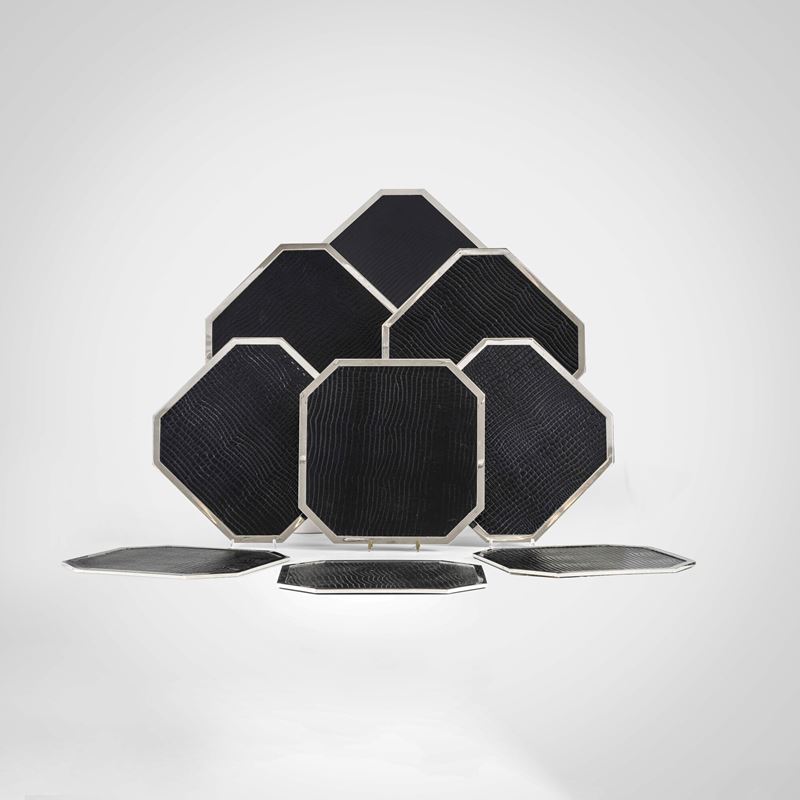 Dieci sottopiatti  - Asta Arredi del XX secolo - Cambi Casa d'Aste