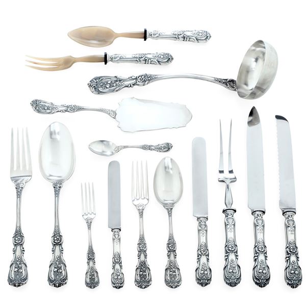 Servizio di posate. Argenteria italiana della prima metà del XX secolo, argentiere Cesa, Alessandria