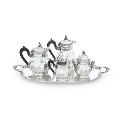 Servizio da Tè e Caffè. Argenteria Toscana del XX Secolo, Argentiere Pampaloni, Firenze