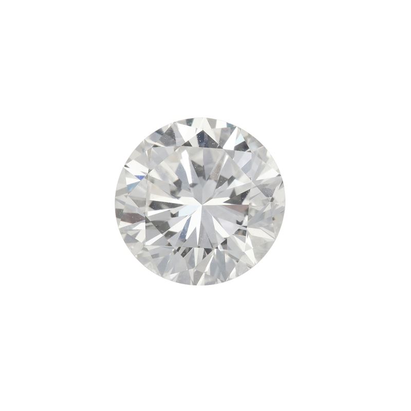 Brilliant-cut diamond weighing 2.52 carats, color I, clarity VS1, fluorescence none. Gemmological Report R.A.G. Torino n. DV25137  - Auction Fine Jewellery - Cambi Casa d'Aste