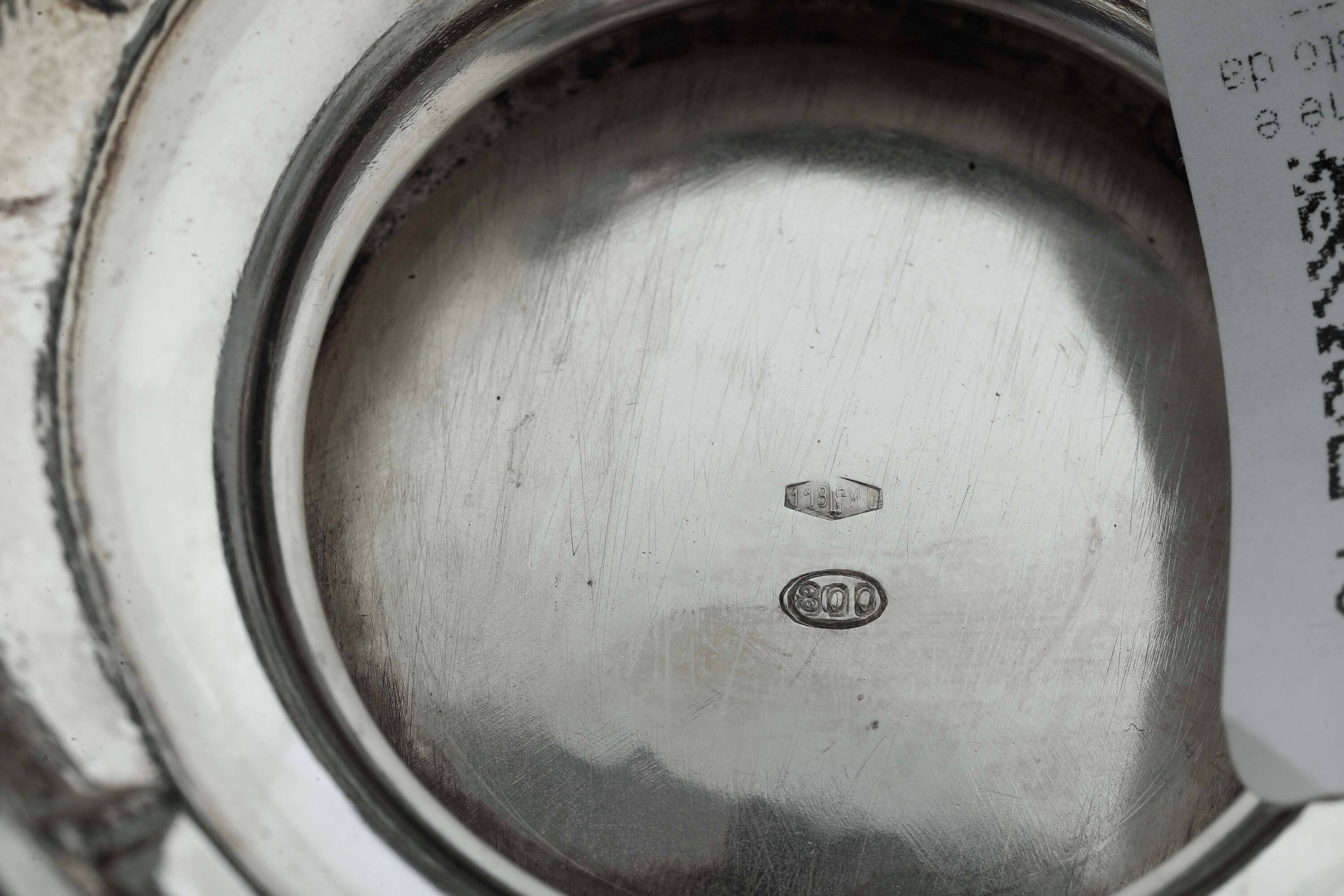 Servizio da Tè e Caffè. Argenteria Milanese del XX Secolo, Bollo con Fascio Littorio in Uso dal 1...