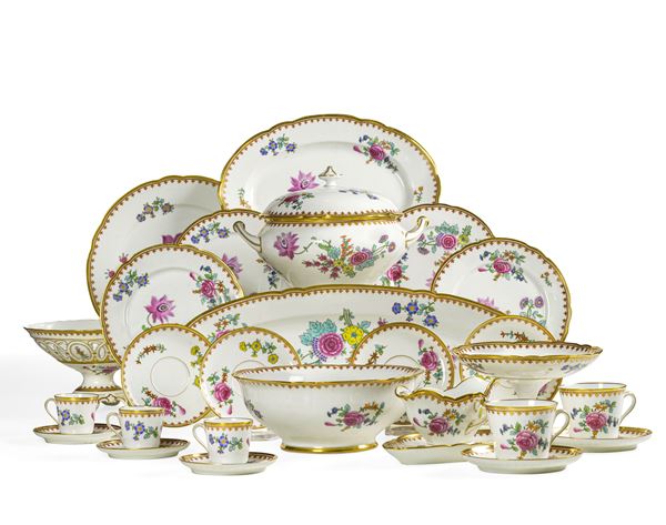 Antico servizio da tavola Doccia, Manifattura Ginori, 1860-1890 