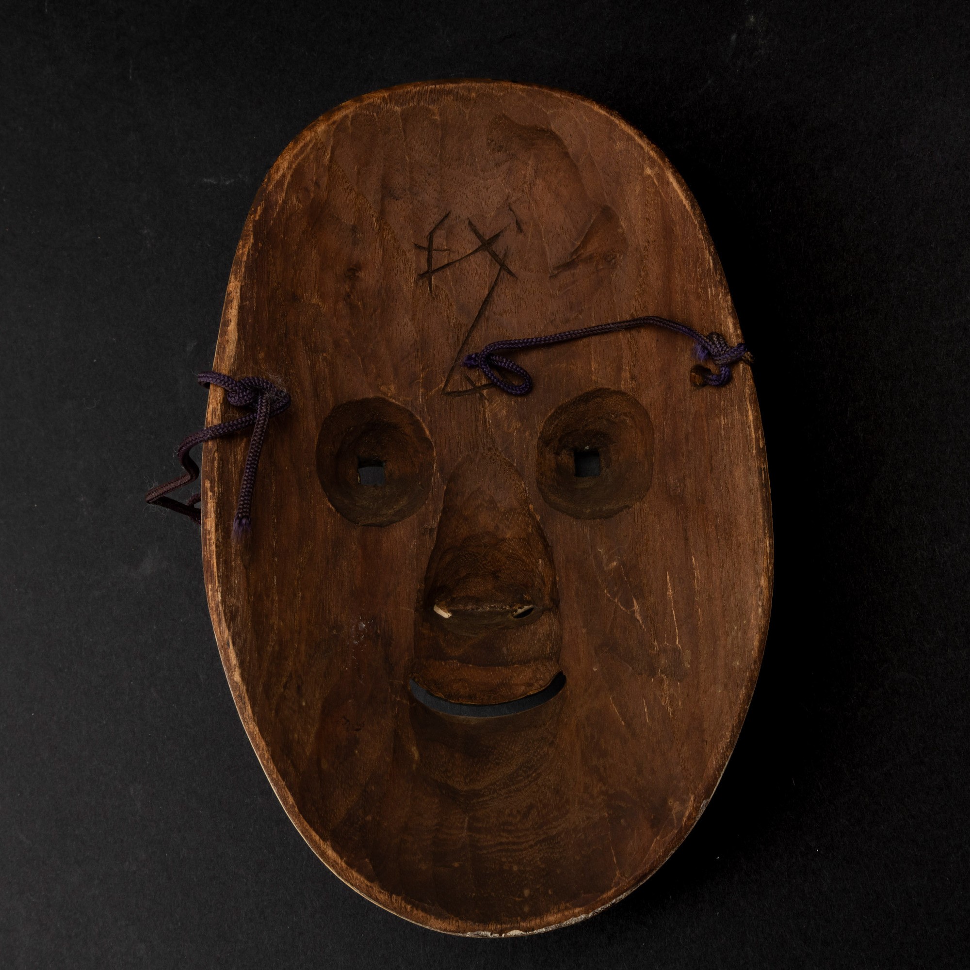 Maschera Noh, Giappone, XIX secolo, legno policromo