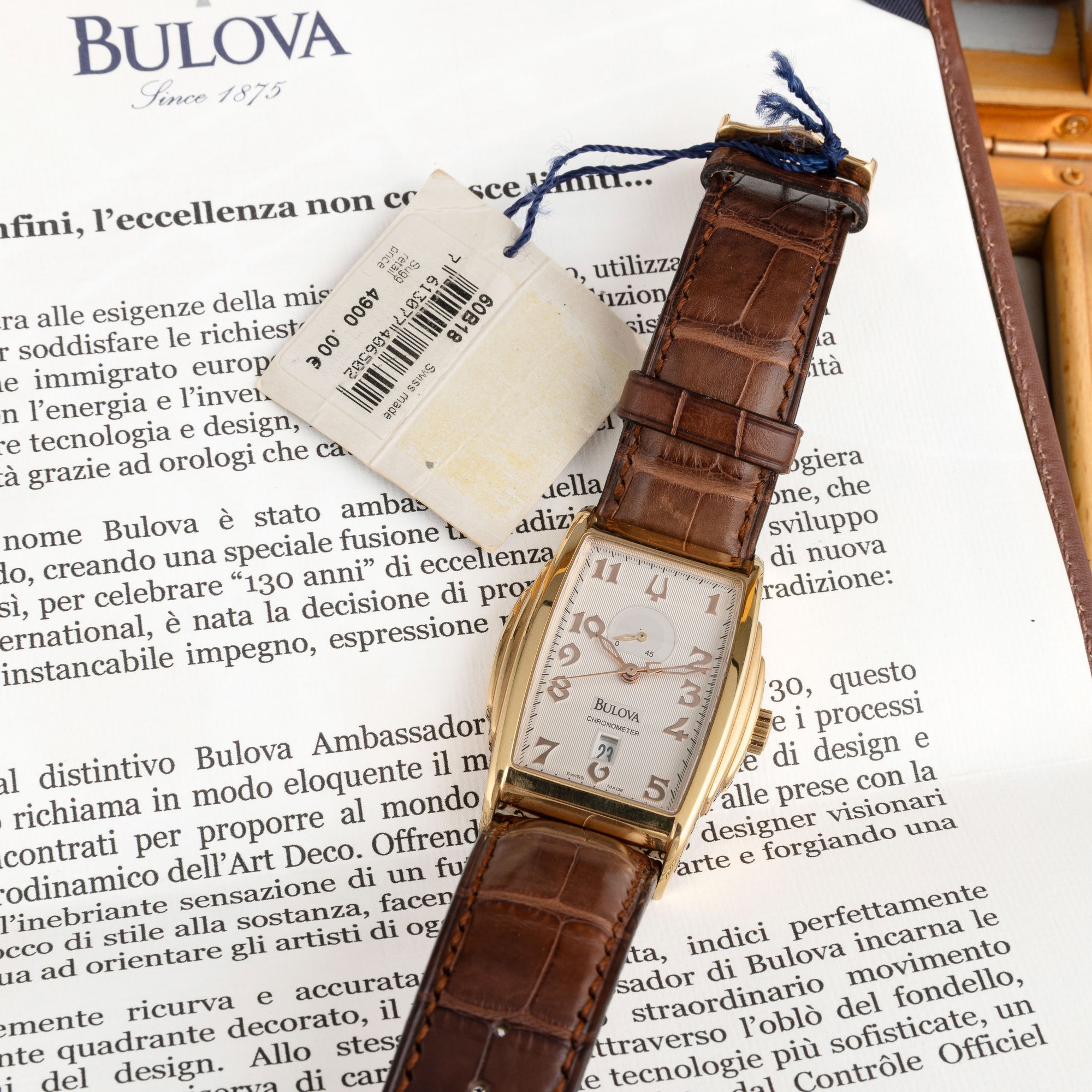 Bulova - Ambassador “130° Anniversario” Limited Edition, orologio automatico in oro giallo 18k
