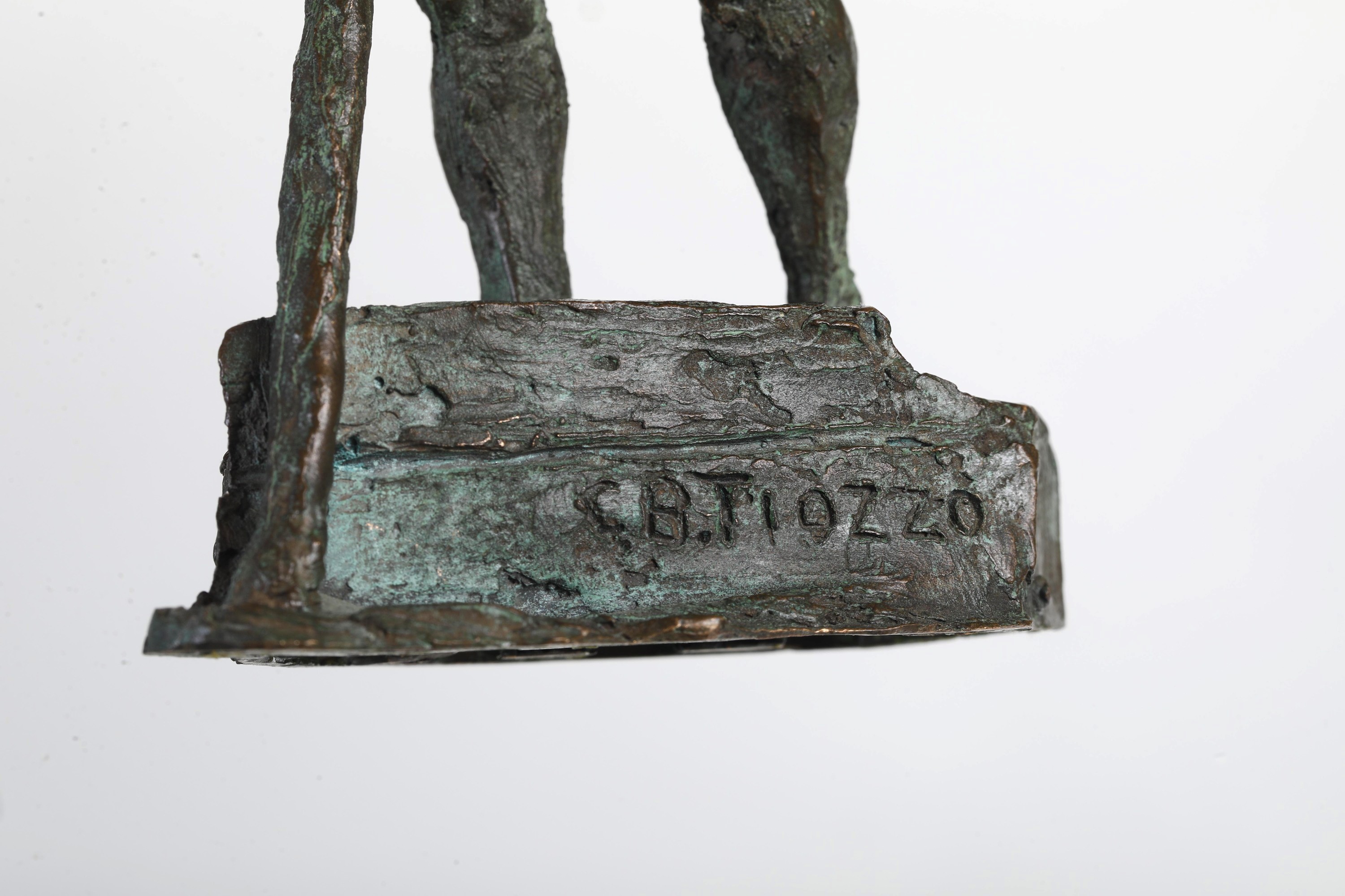 Tiozzo, Coppia di figure in bronzo (di cui una firmata)