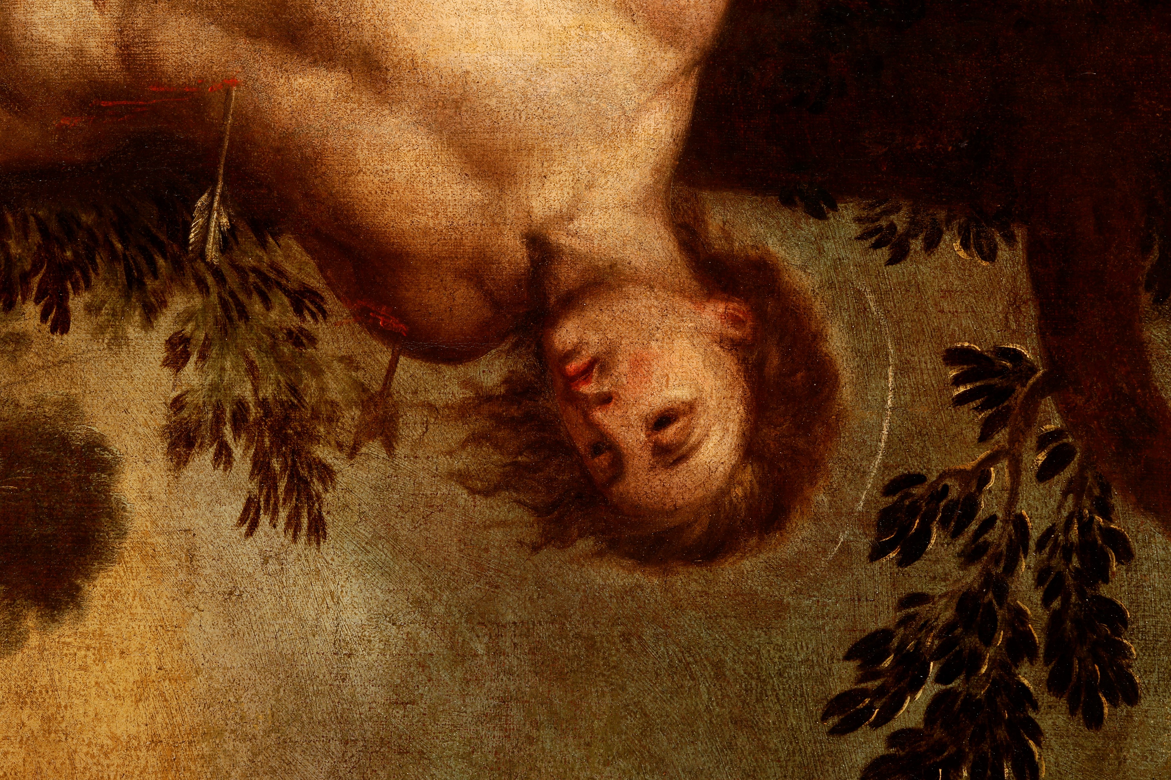 Scuola del XVII secolo, San Sebastiano, olio su tela