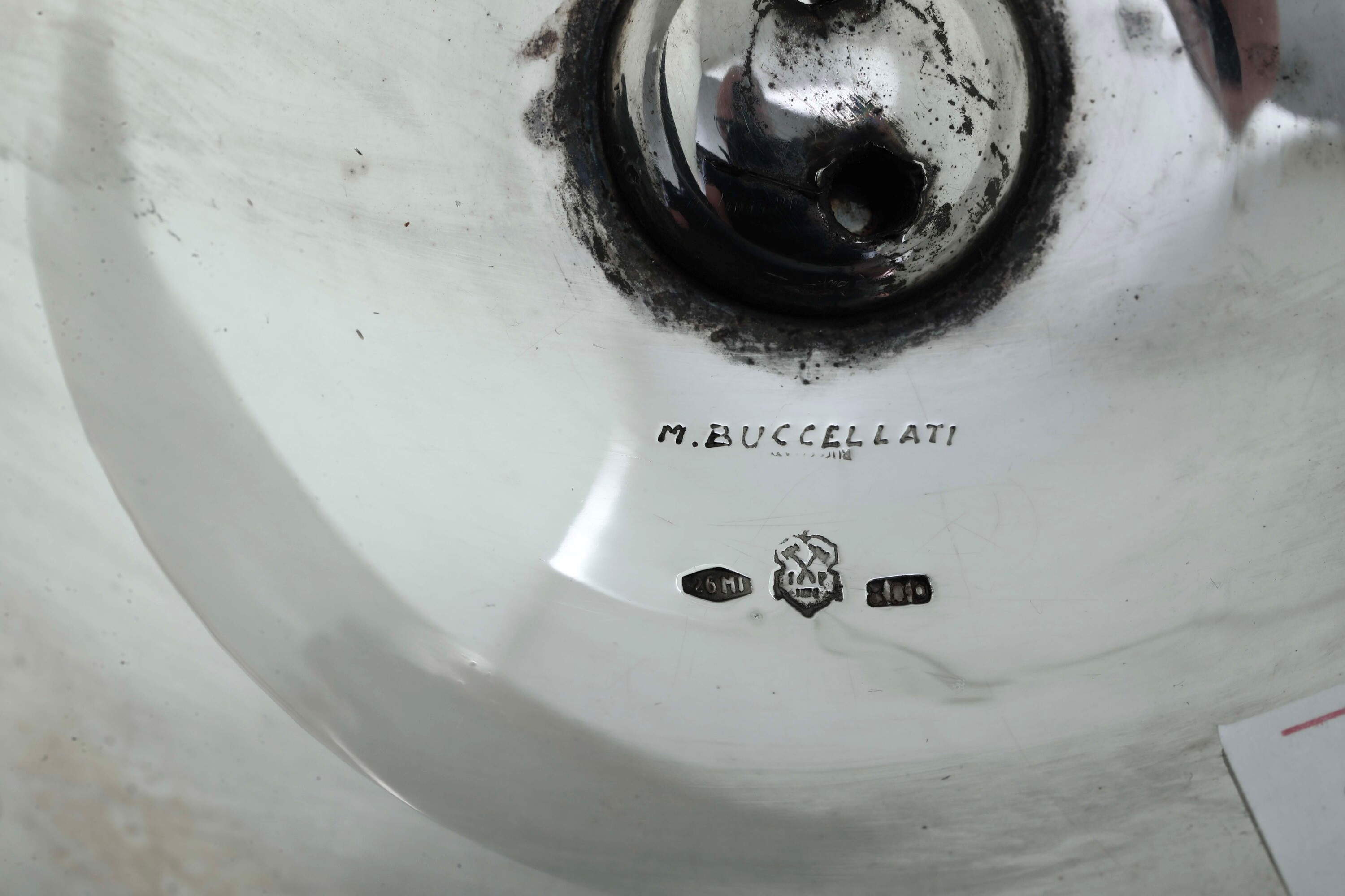 Coppia di Candelabri. Argenteria Milanese del XX Secolo, Argentiere Ilario Pradella