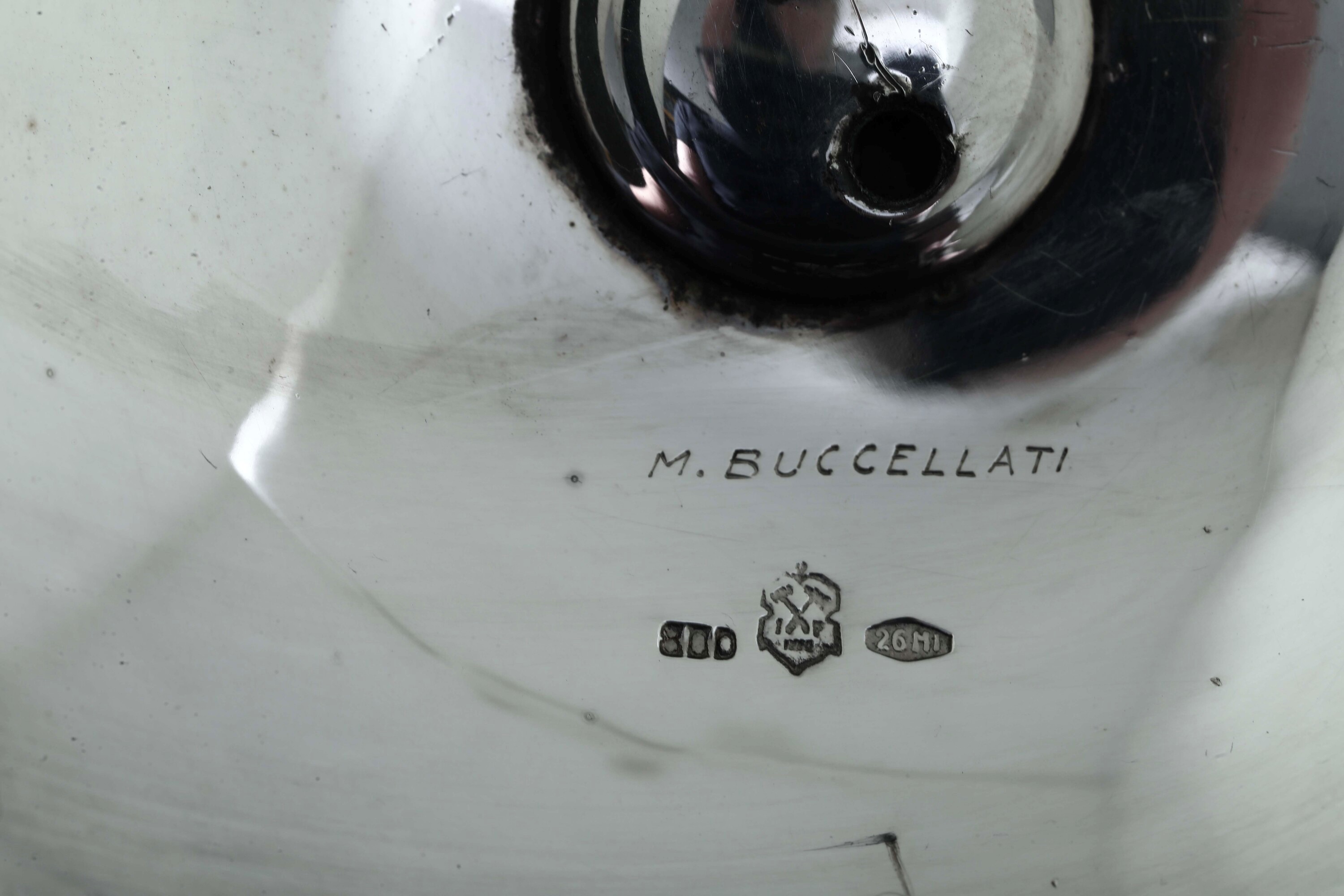 Coppia di Candelabri. Argenteria Milanese del XX Secolo, Argentiere Ilario Pradella