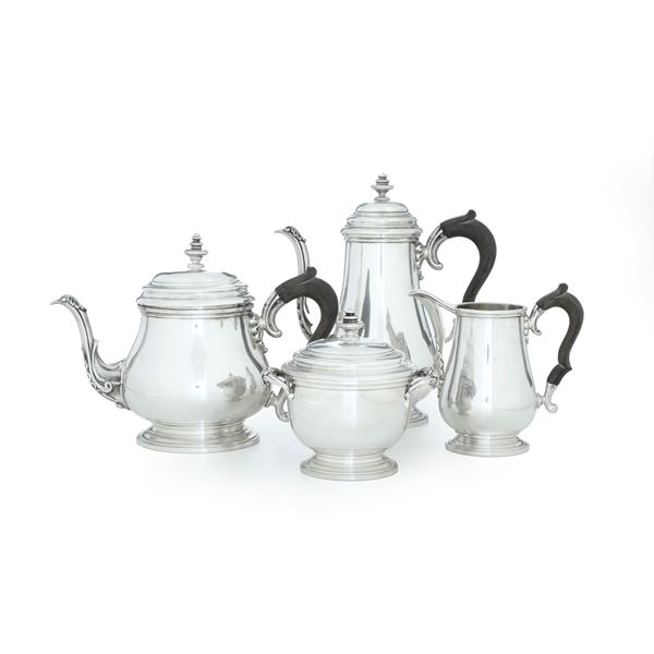 Servizio da tè e caffè. Argenteria milanese del XX secolo, argentiere Miracoli