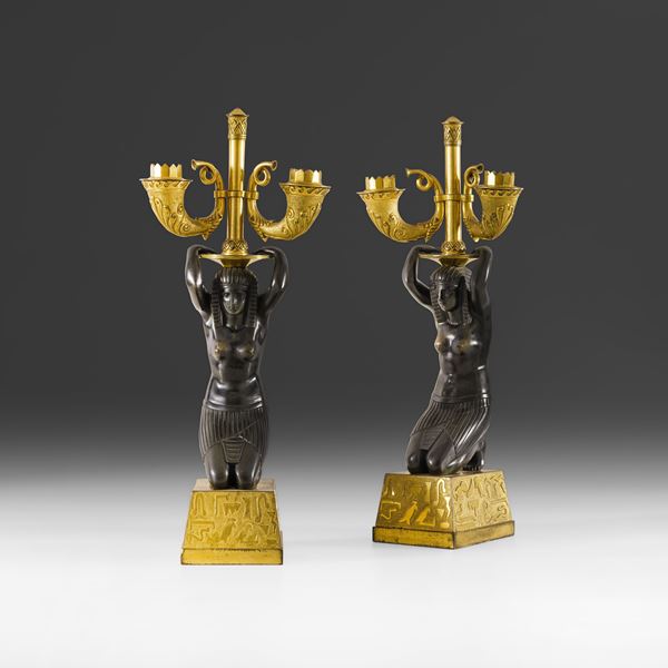 Coppia di candelabri 