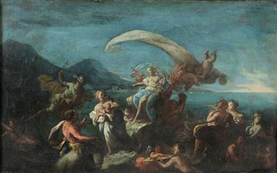 Trionfo di Galatea, olio su tela