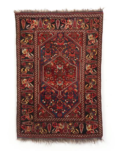 Tappeto Shiraz, Sud Persia, fine XIX - inizio XX secolo, Cm 115x182