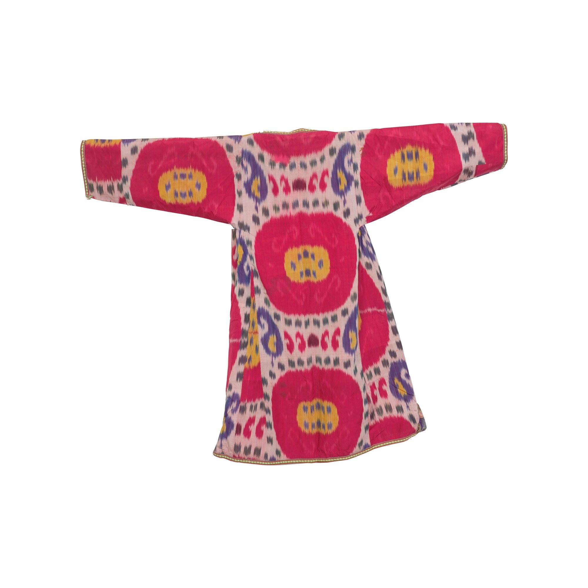 Vestito Ikat, Uzbekistan, XIX secolo, tessuto 119x147 cm