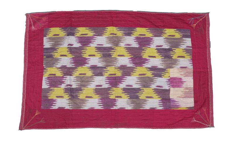 Tessuto Ikat, Uzbekistan fine XIX secolo  - Asta Tappeti Antichi - Cambi Casa d'Aste