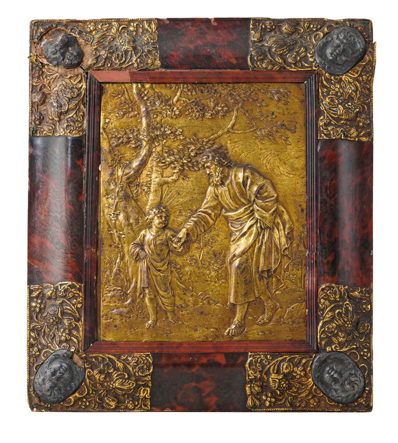 San Giuseppe e Gesù Bambino. Arte italiana o tedesca del XVII secolo  - Auction Italian Mansions - Cambi Casa d'Aste