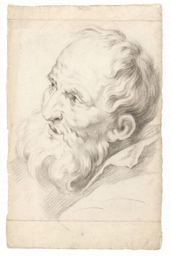 Scuola veneta del XVIII secolo Testa di vecchio